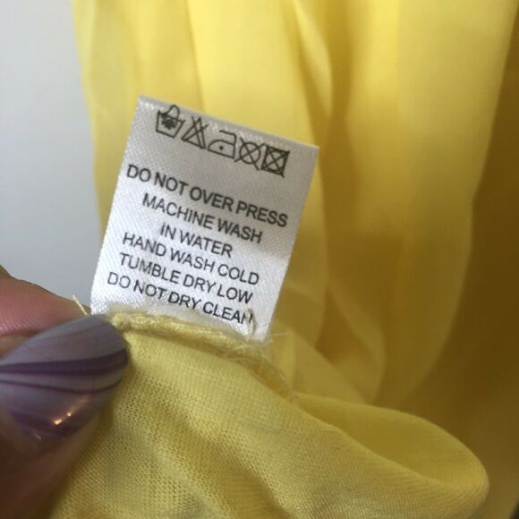 Lucy Paris Yellow Cut Out Mini Dress Sheer Overlay - Picture 8 of 10